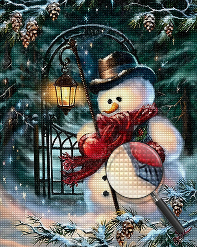 Confused Snowman 5D DIY Diamond Painting Kits