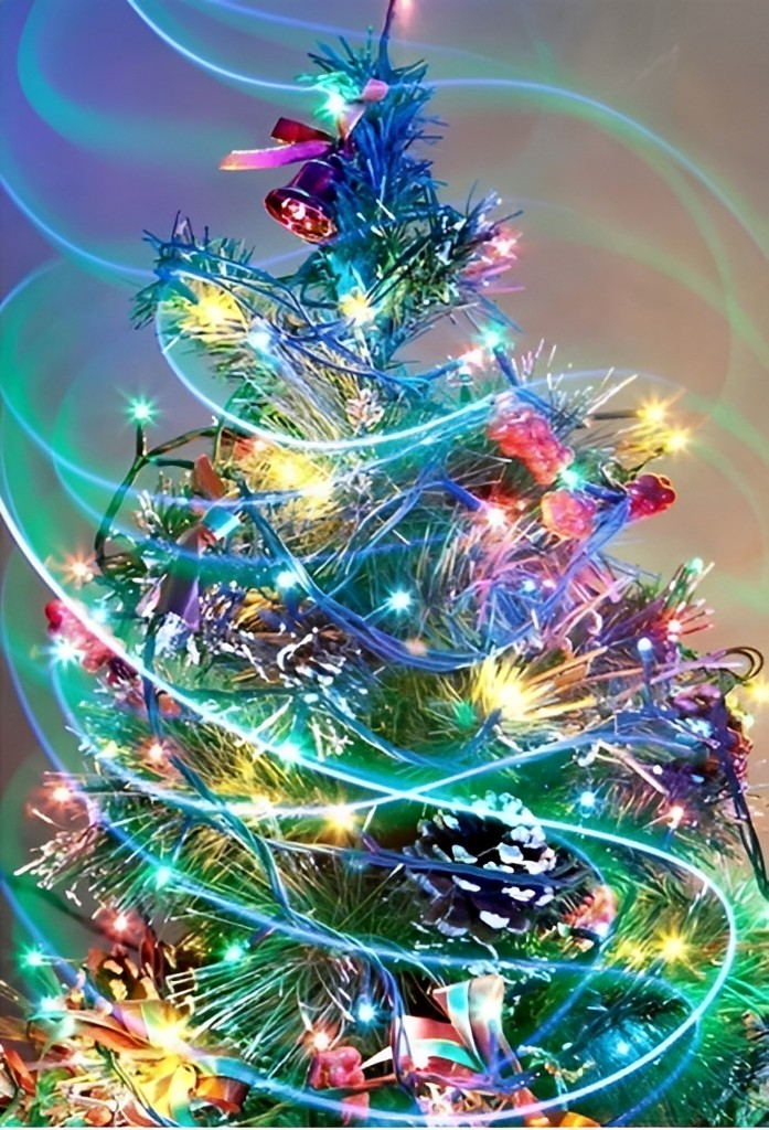 Pretty Christmas Tree Diamond Painting