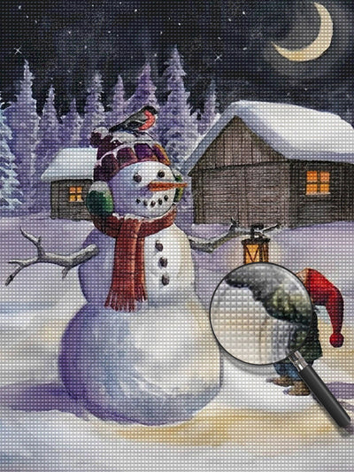 Snowman and dwarf Diamond Painting