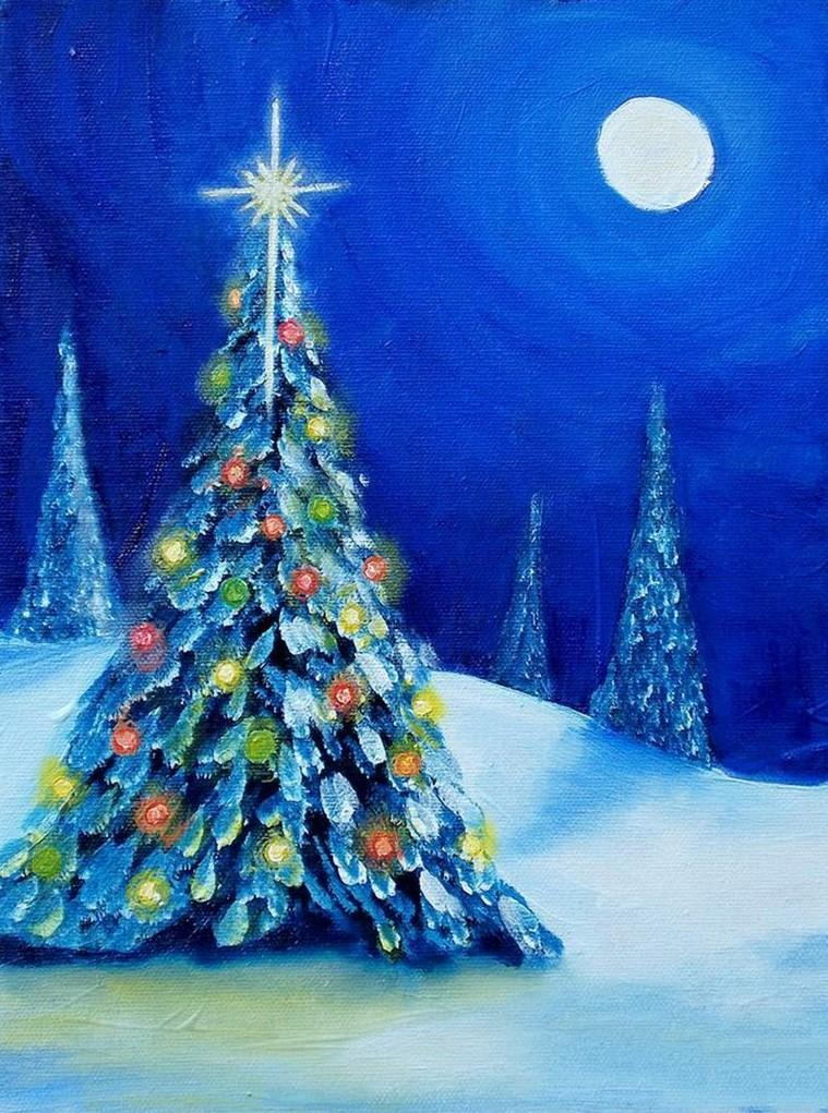 Quiet Christmas Eve Diamond Painting