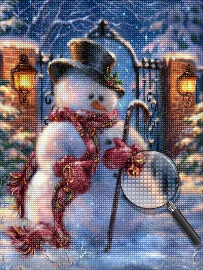 Christmas Snowman Diamond Painting