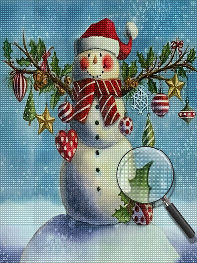 Snowman Cross Diamond Painting