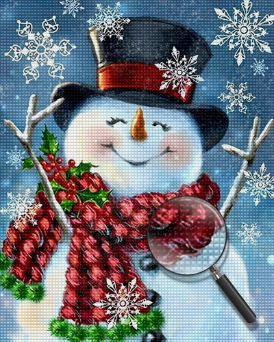 Joyful Snowman Diamond Painting