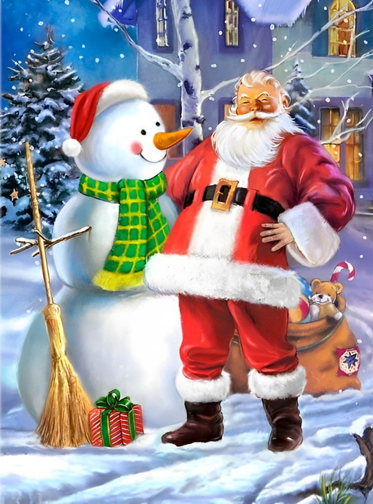 Santa Claus with his hands on his hips Diamond Painting