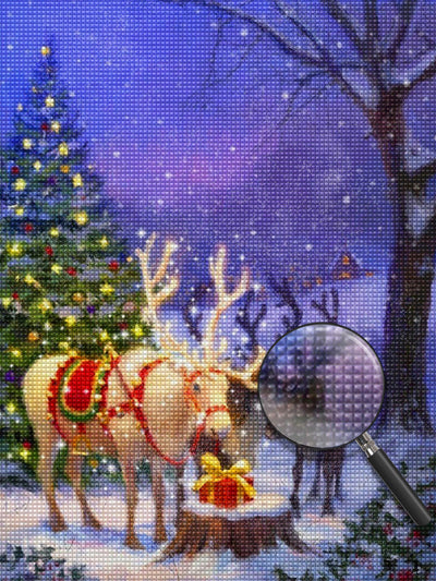 Beautiful Reindeers Diamond Painting