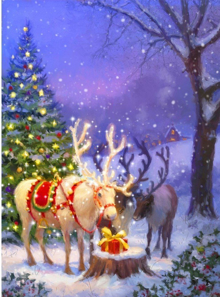 Beautiful Reindeers 5D DIY Diamond Painting Kits