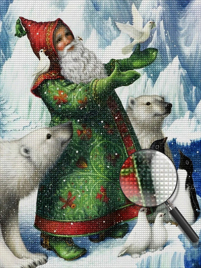 Santa Claus and the Polar Bear Diamond Painting