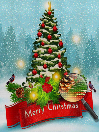 Merry Christmas Tree Diamond Painting