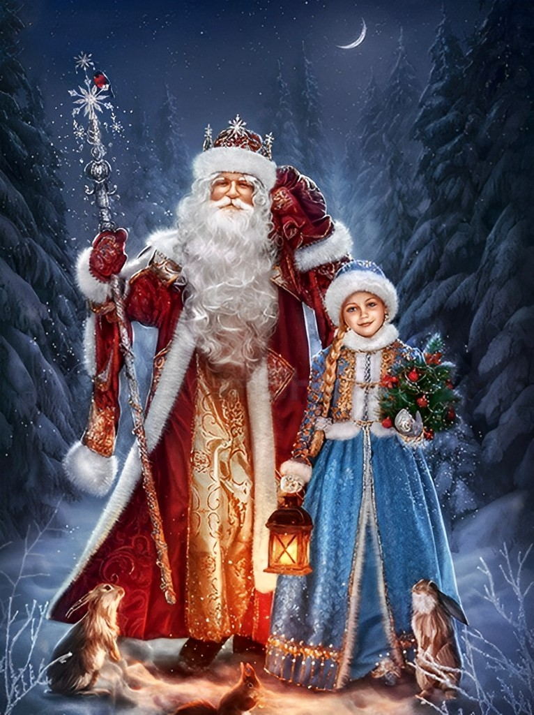 Christmas and Dressed up girl 5D DIY Diamond Painting Kits