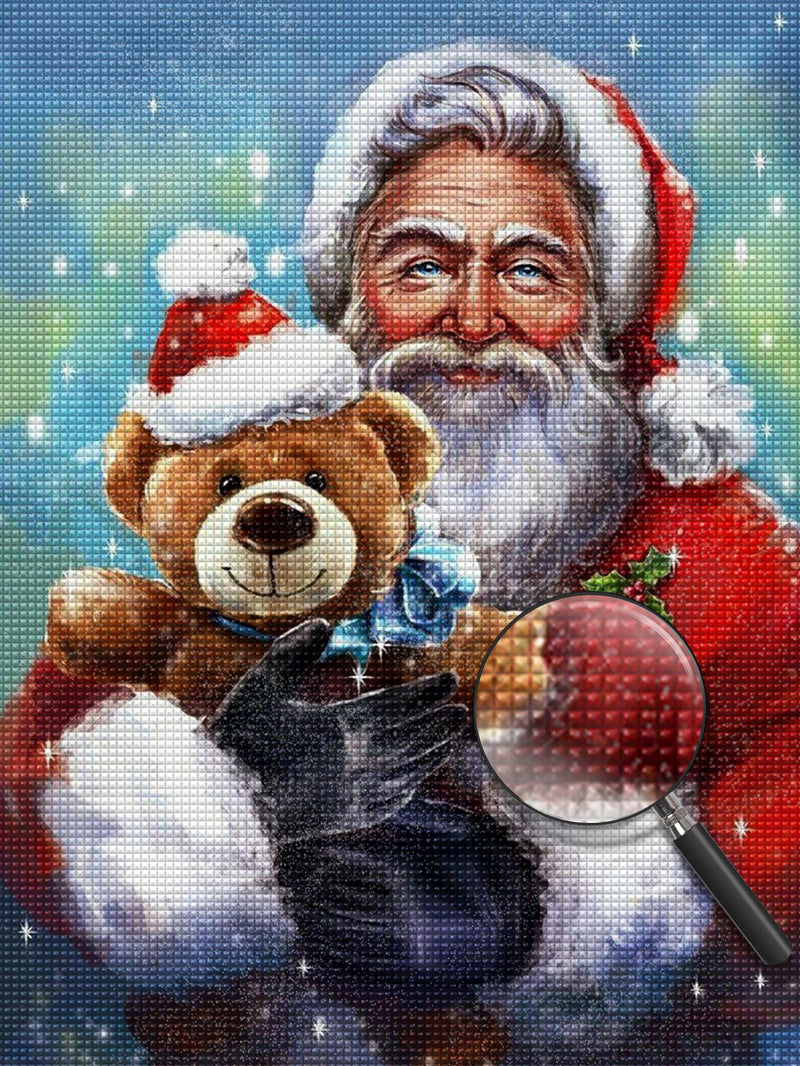 Santa Claus and bear doll Diamond Painting