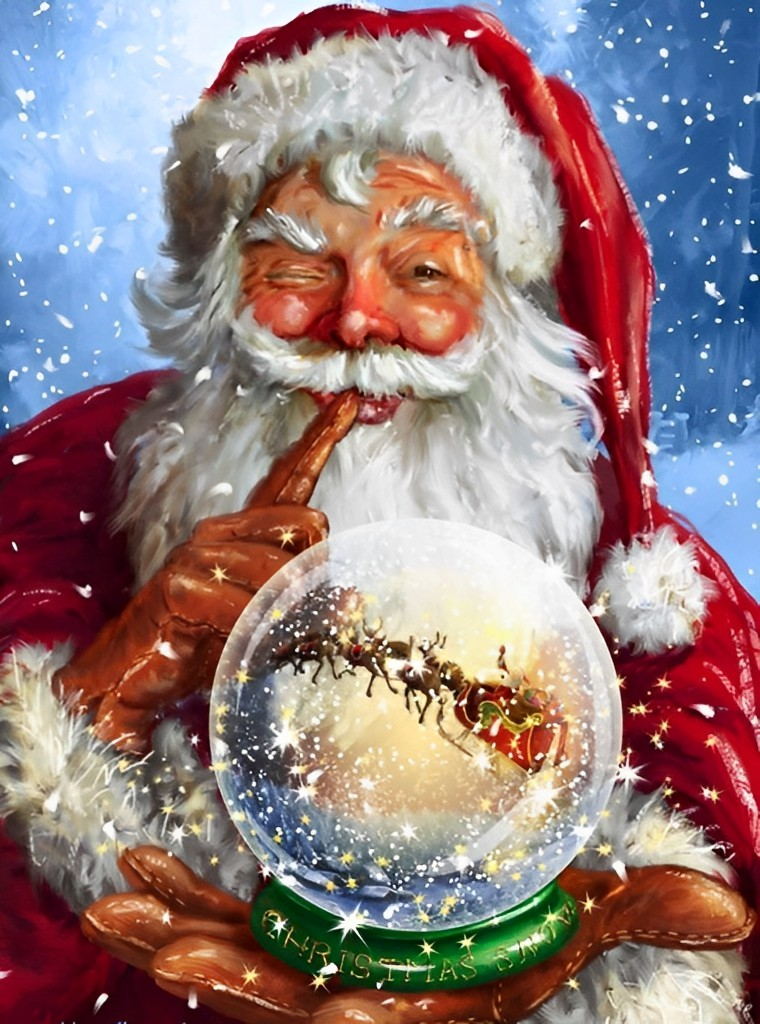 Naughty Santa Claus Diamond Painting