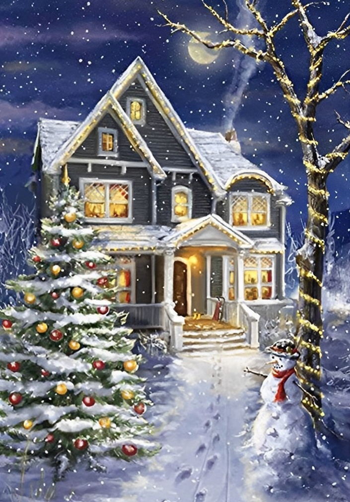 Winter Christmas 5D DIY Diamond Painting Kits