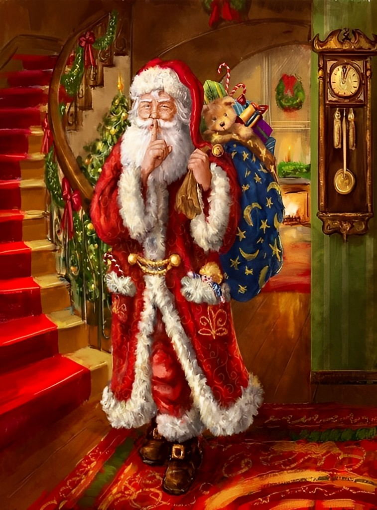 Quiet Santa Claus Diamond Painting