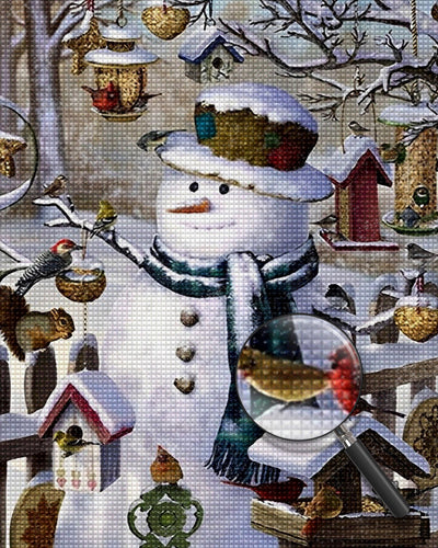 Christmas Snowman  Diamond Painting