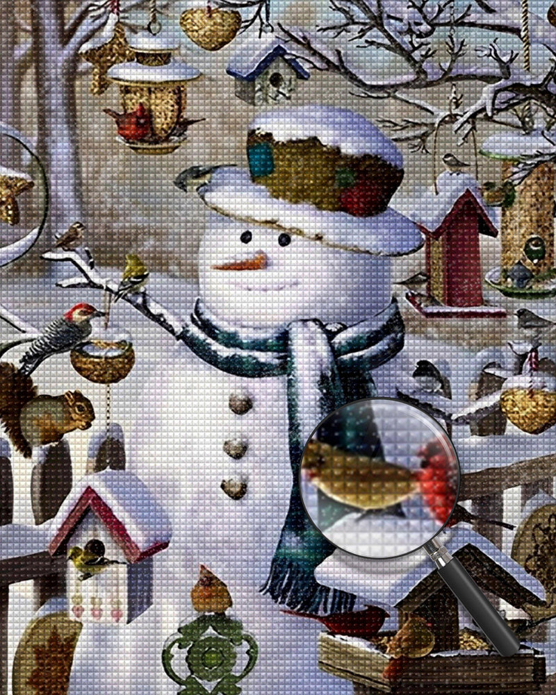 Christmas Snowman  Diamond Painting