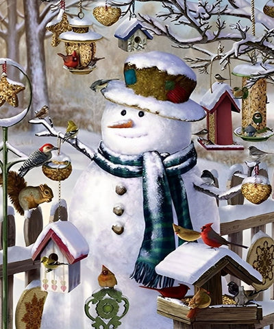 Christmas Snowman  Diamond Painting