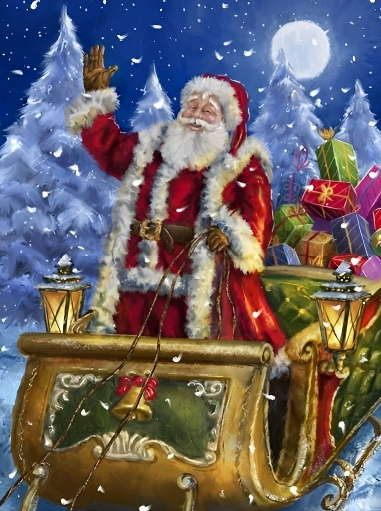 Sleigh Full Of Presents 5D DIY Diamond Painting Kits