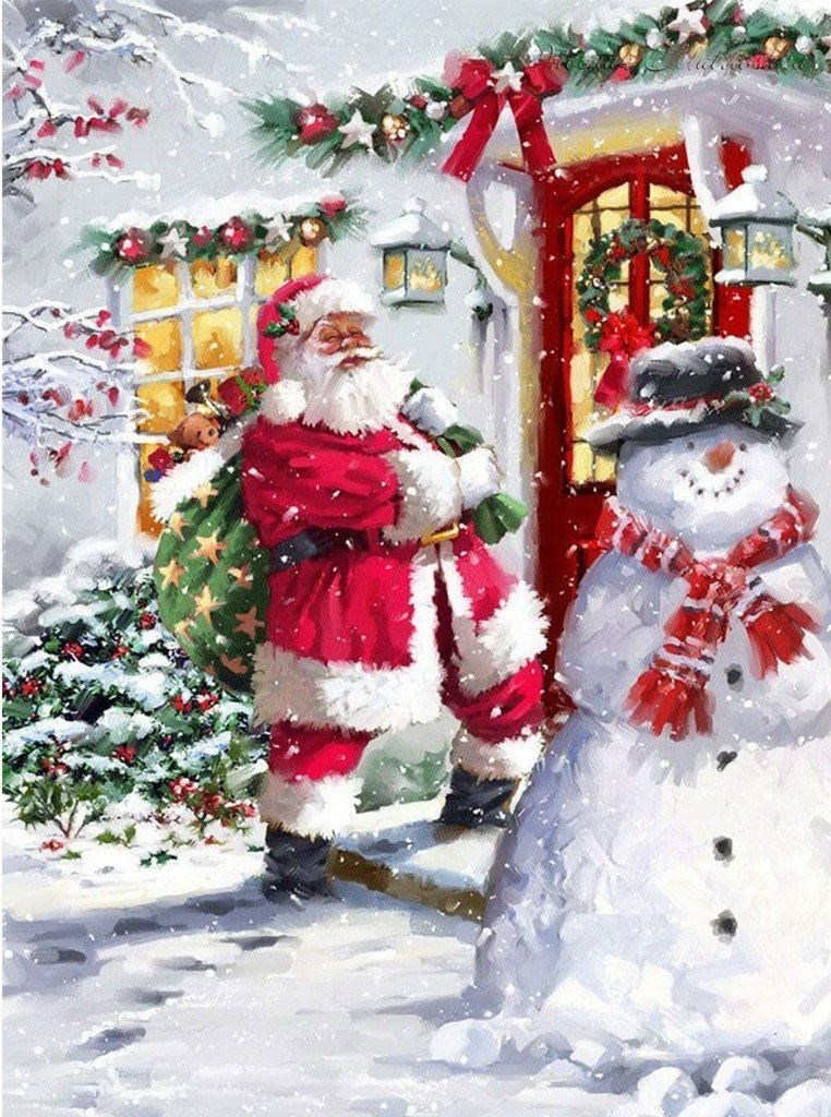 Santa Claus carrying gifts 5D DIY Diamond Painting Kits