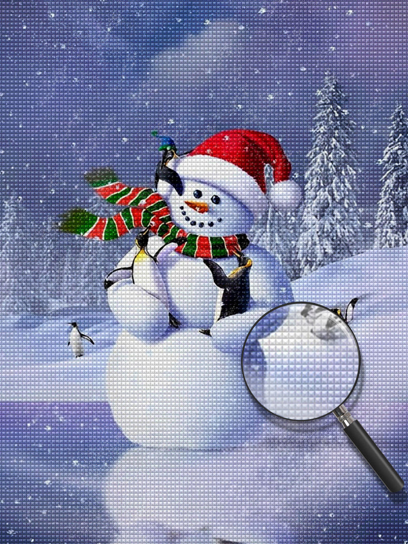 Snowman and Penguins 5D DIY Diamond Painting Kits