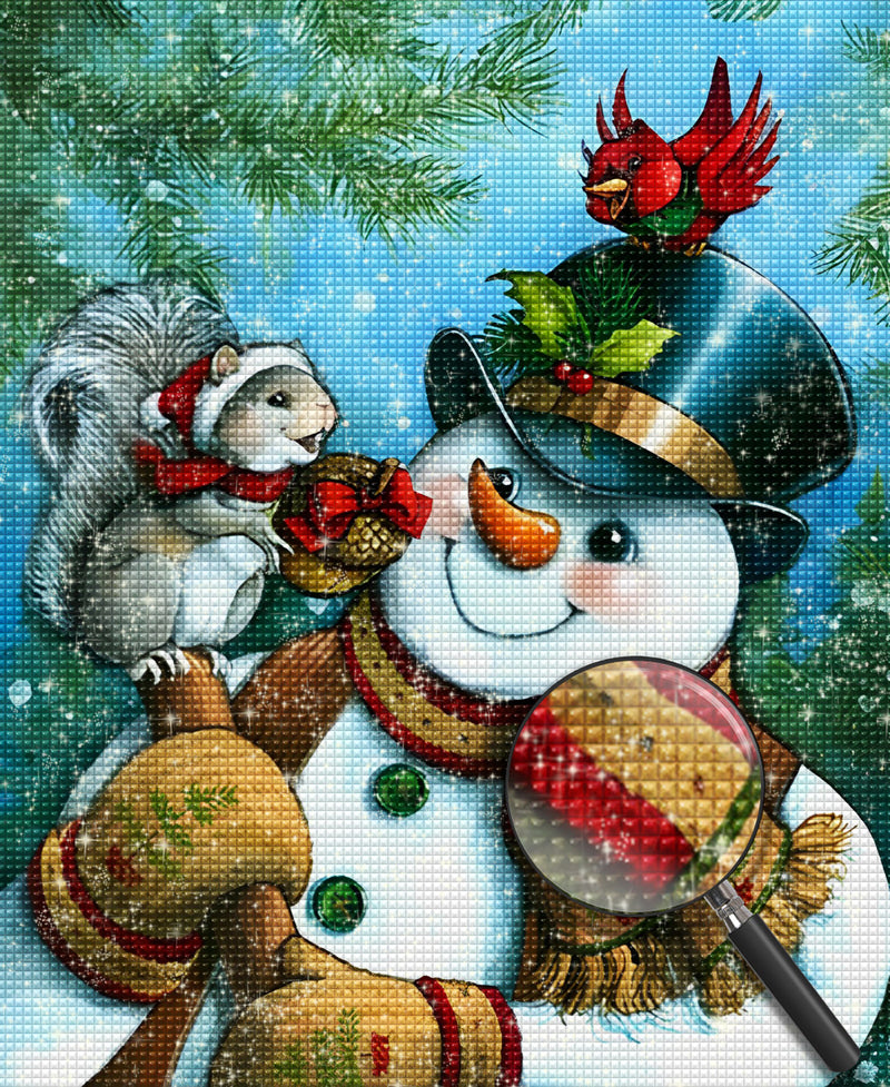 Snowman and Squirrel 5D DIY Diamond Painting Kits