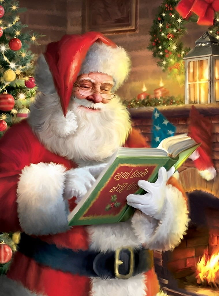 Christmas Reading Diamond Painting