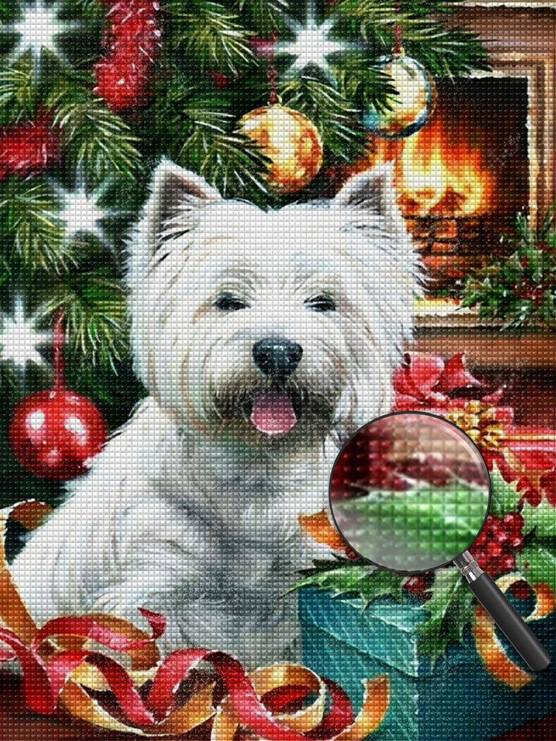 Christmas Westie 5D DIY Diamond Painting Kits