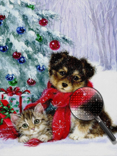 Christmas Pets Diamond Painting