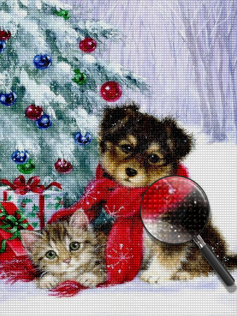 Christmas Pets Diamond Painting