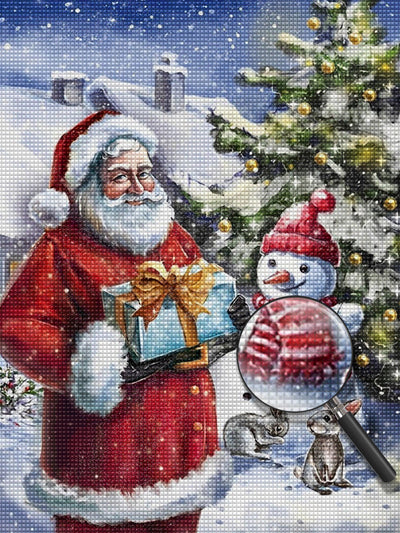 Santa Claus Snowman Diamond Painting