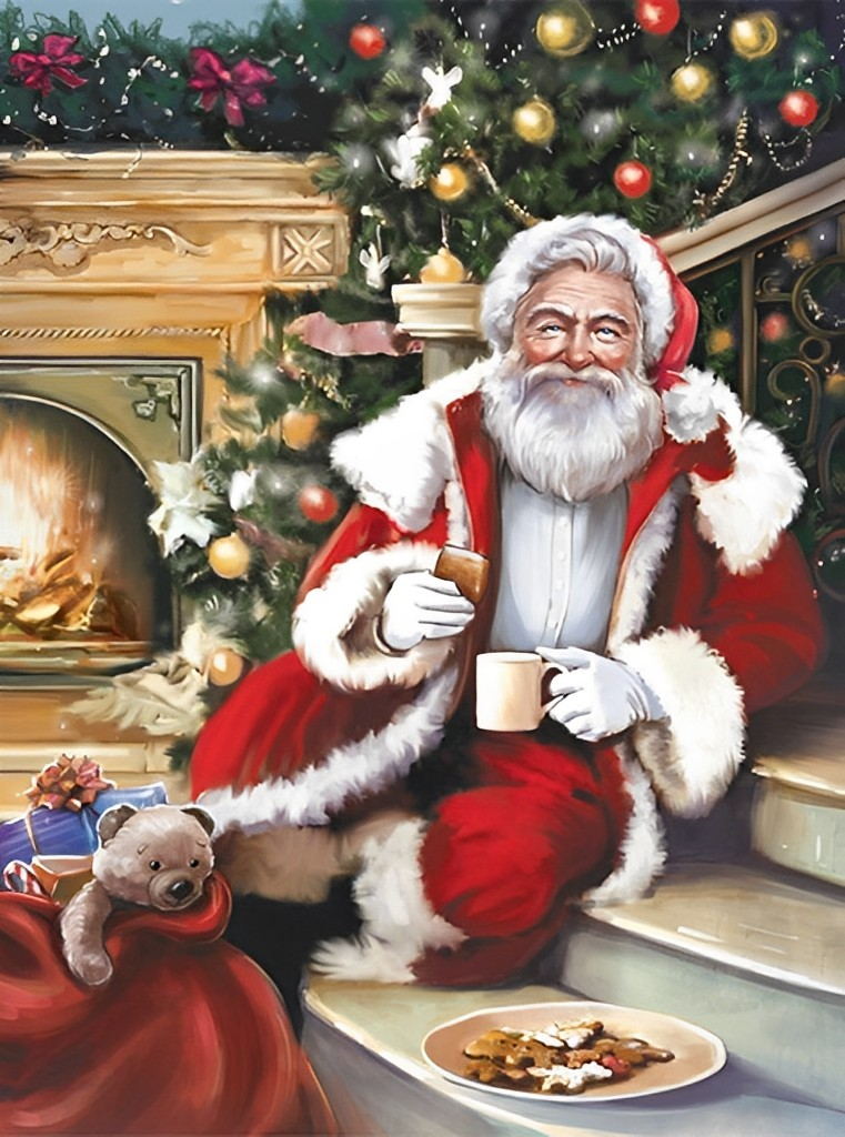 Merry Christmas Poster Diamond Painting