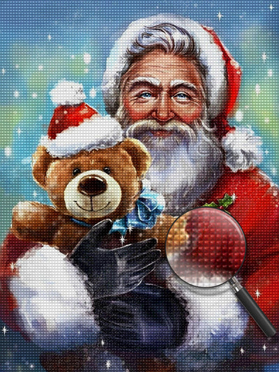 Santa and Toy Bear 5D DIY Diamond Painting Kits