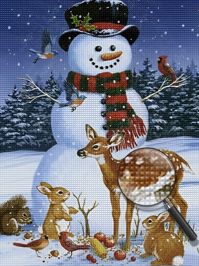 Snowman and Deers 5D DIY Diamond Painting Kits
