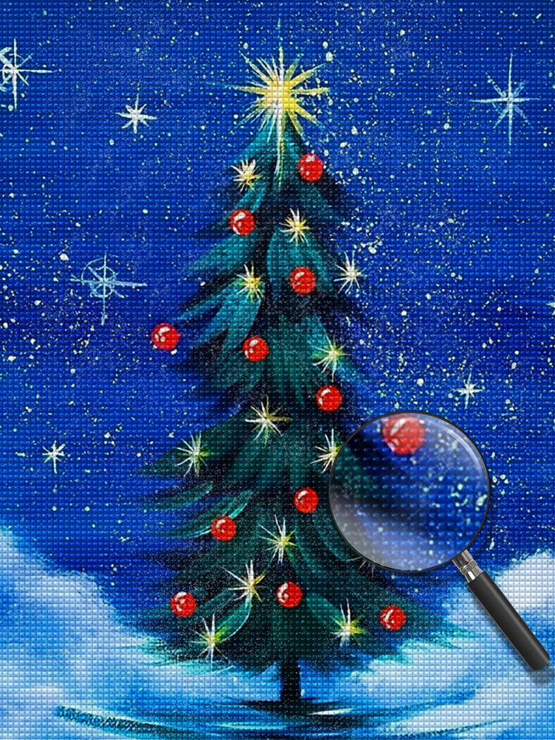 Painted Christmas Tree Diamond Painting