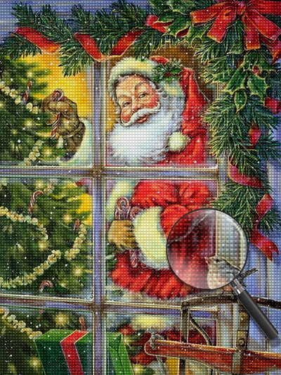 Santa Claus Standing by The Window Diamond Painting