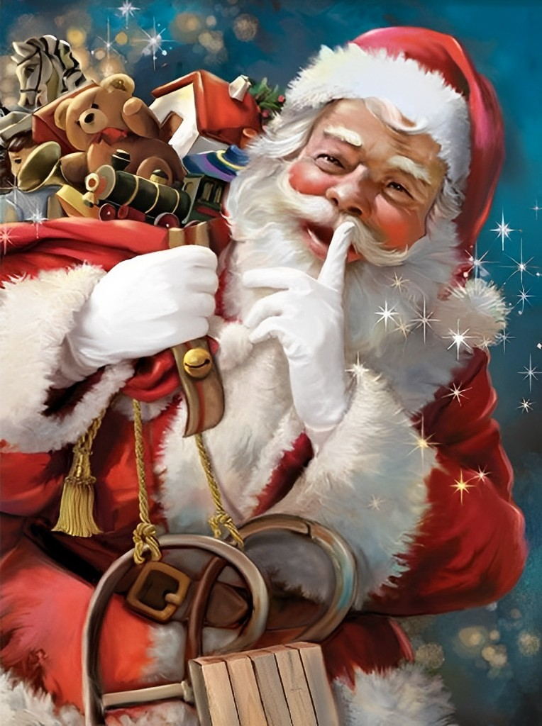 Benevolent Santa Diamond Painting