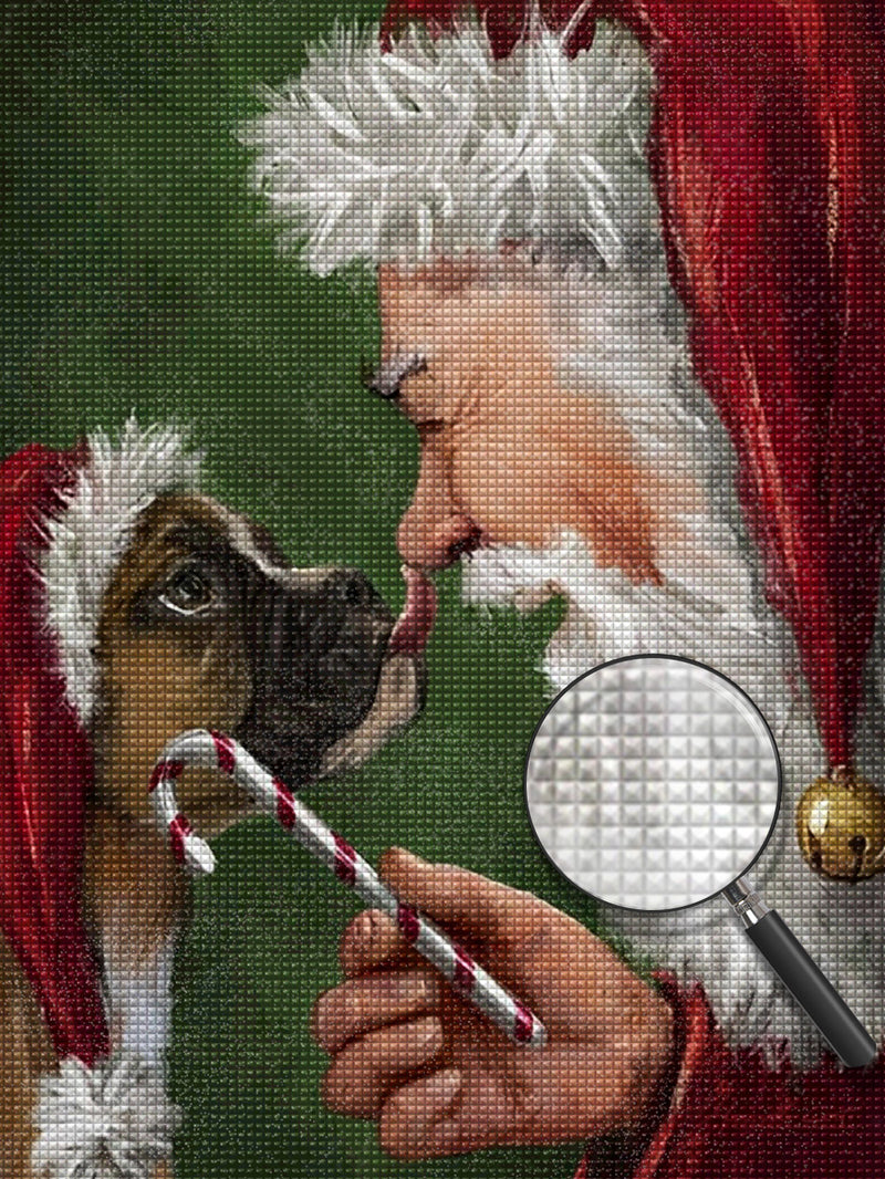Boxer and Santa 5D DIY Diamond Painting Kits