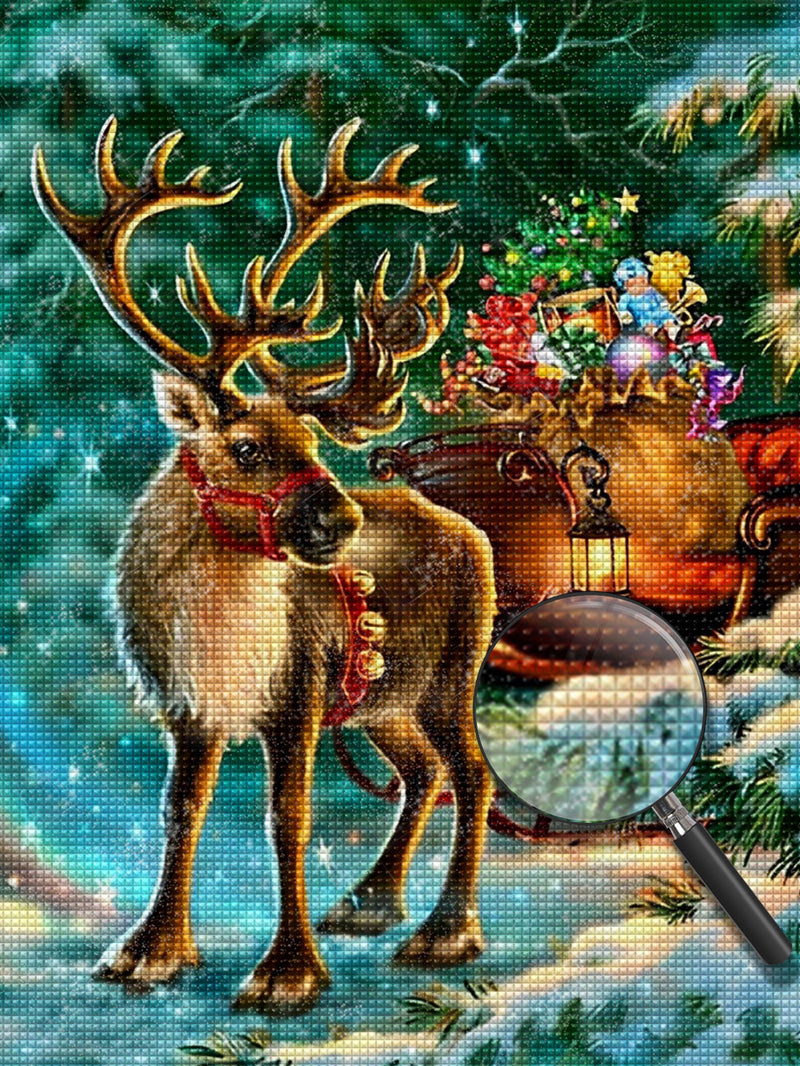 Reindeer on Christmas 5D DIY Diamond Painting Kits
