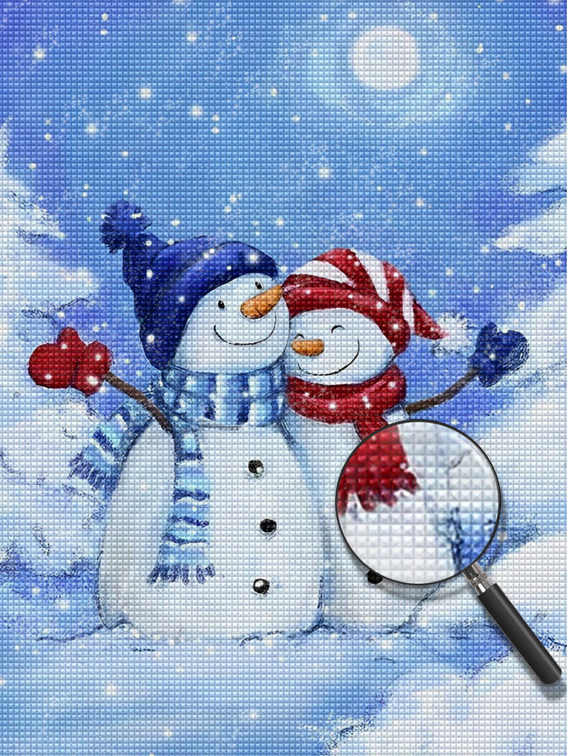 Lovely Snowmen 5D DIY Diamond Painting Kits