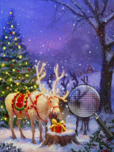 Glowing reindeer Diamond Painting