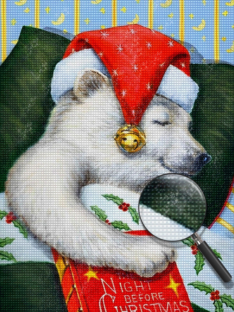 Sleeping baby polar bear Diamond Painting