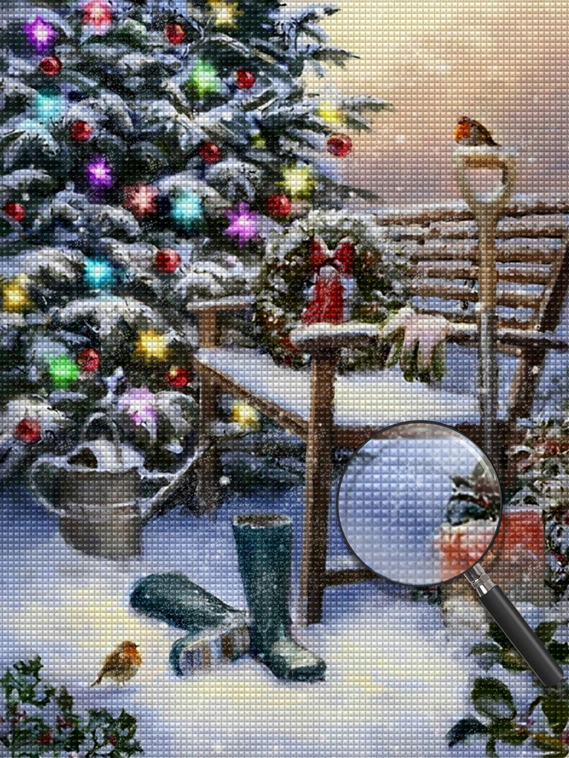 Christmas garden Diamond Painting