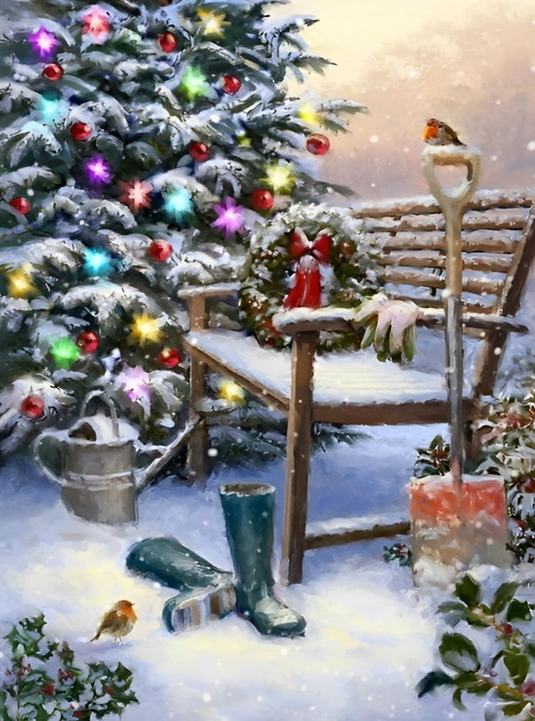 Christmas garden Diamond Painting