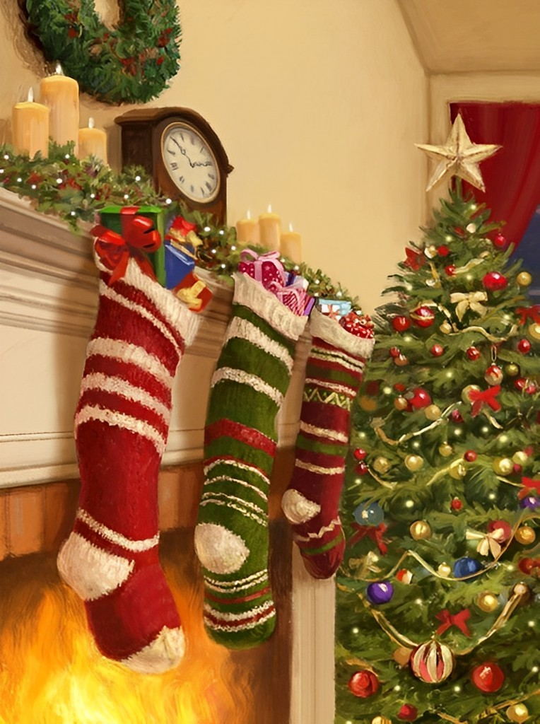 Christmas Stockings Diamond Painting
