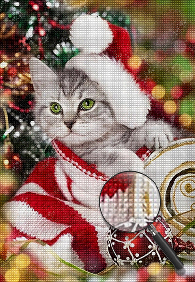 Christmas Cat Diamond Painting