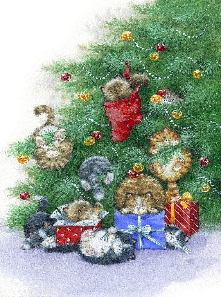 Christmas Kittens 5D DIY Diamond Painting Kits