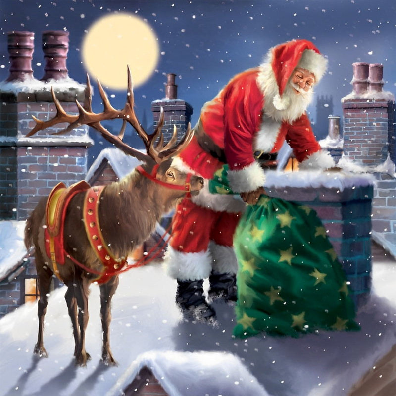 Christmas Chimney Diamond Painting