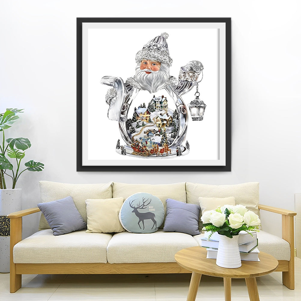 Santa Crystal Ball Diamond Painting