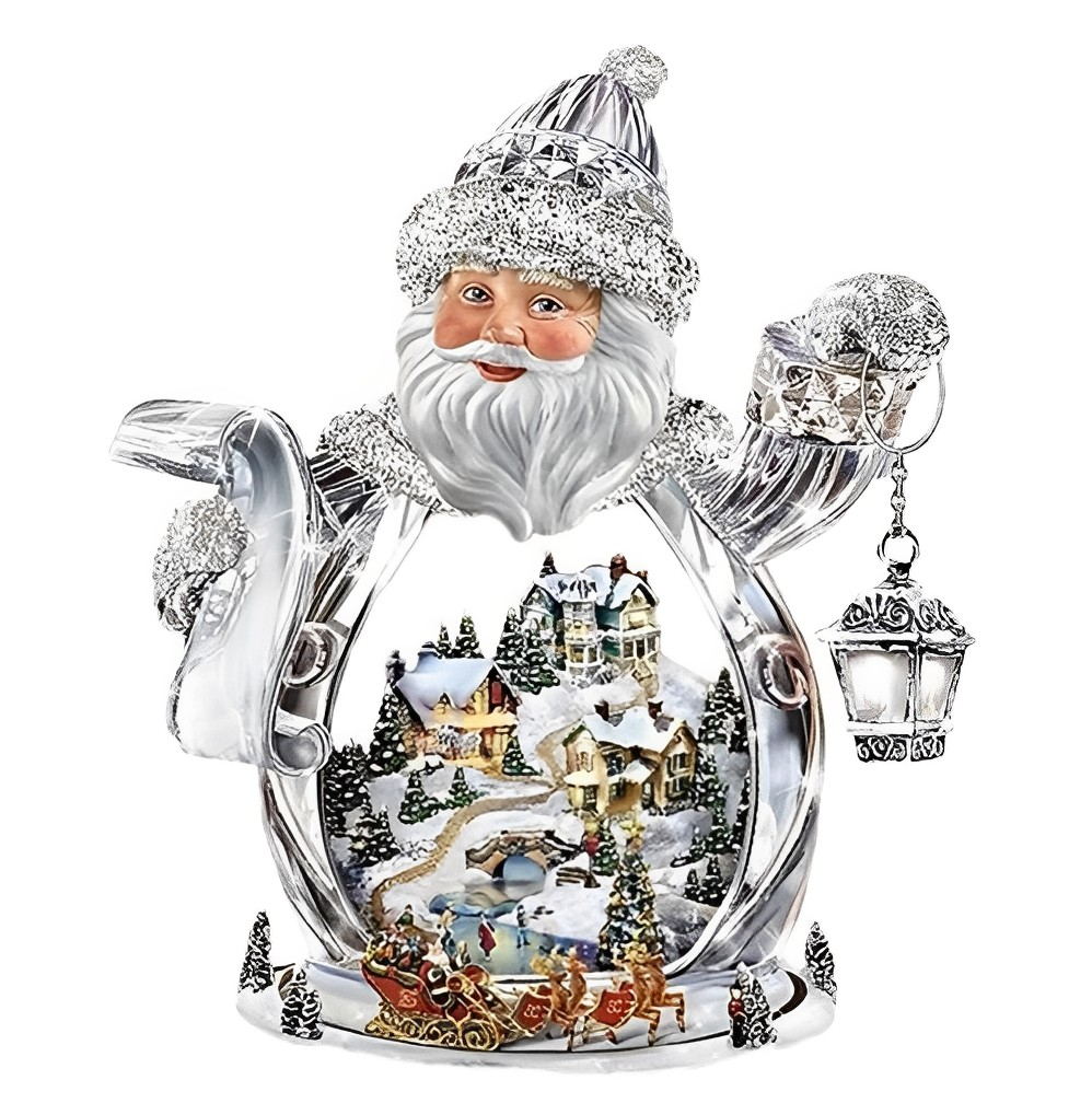 Santa Crystal Ball Diamond Painting