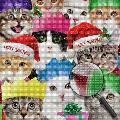 Christmas Cats Diamond Painting