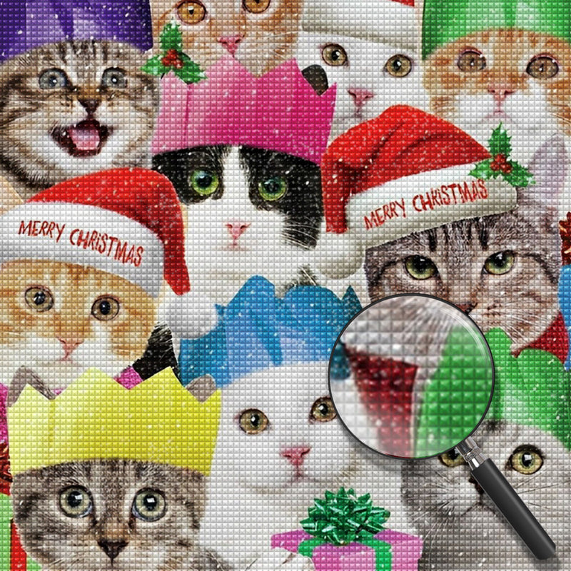 Christmas Cats 5D DIY Diamond Painting Kits